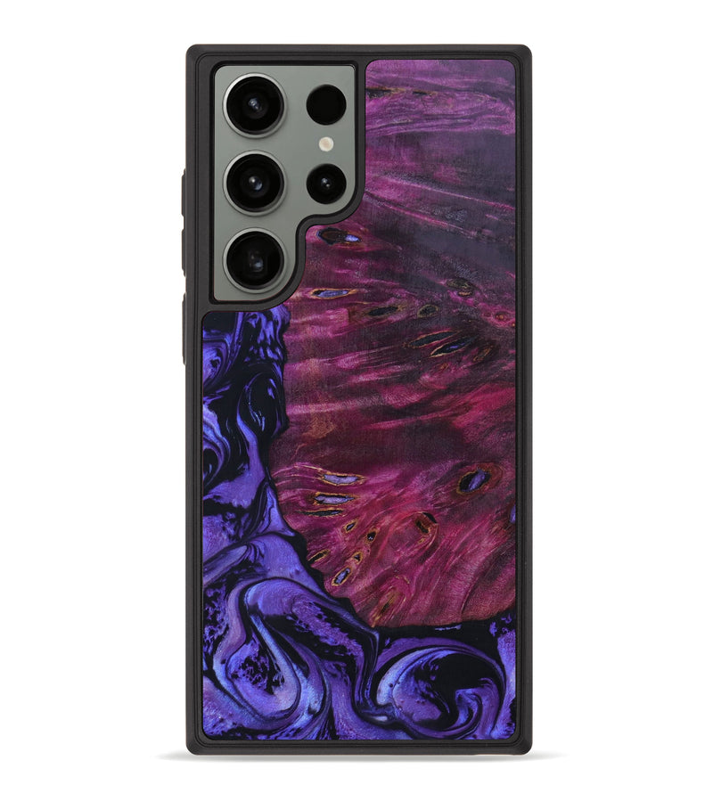 Galaxy S23 Ultra Wood+Resin Phone Case - Farrukh (Purple, 633892)