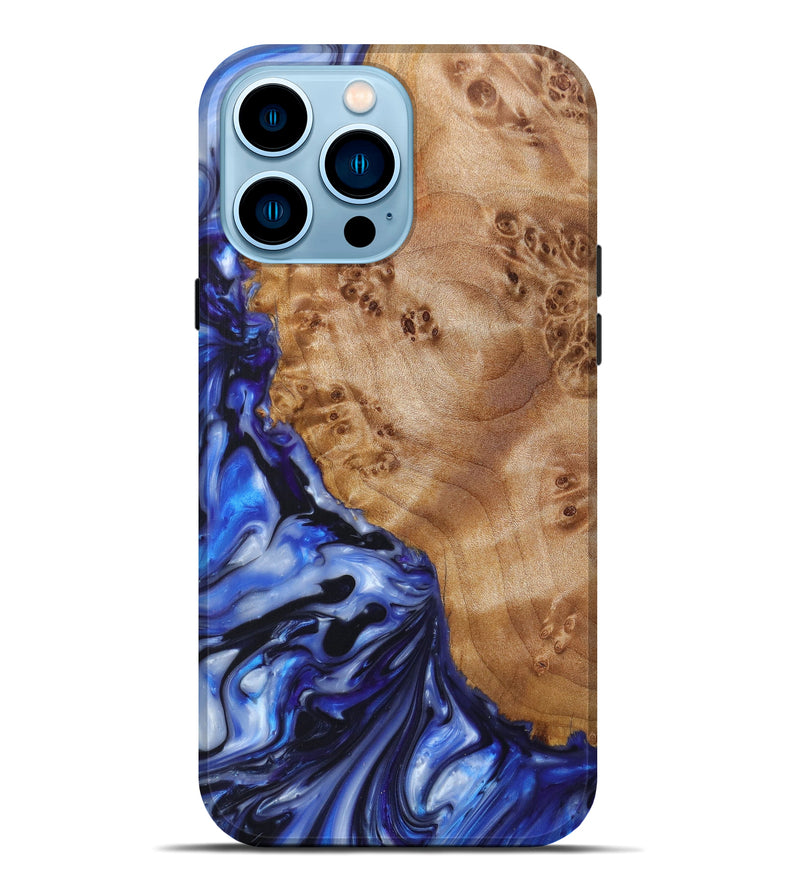 iPhone 14 Pro Max Wood+Resin Live Edge Phone Case - Hunter (Artist Pick, 628356)