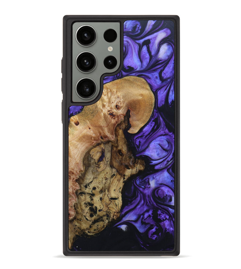 Galaxy S23 Ultra Wood+Resin Phone Case - Jerry (Purple, 639614)