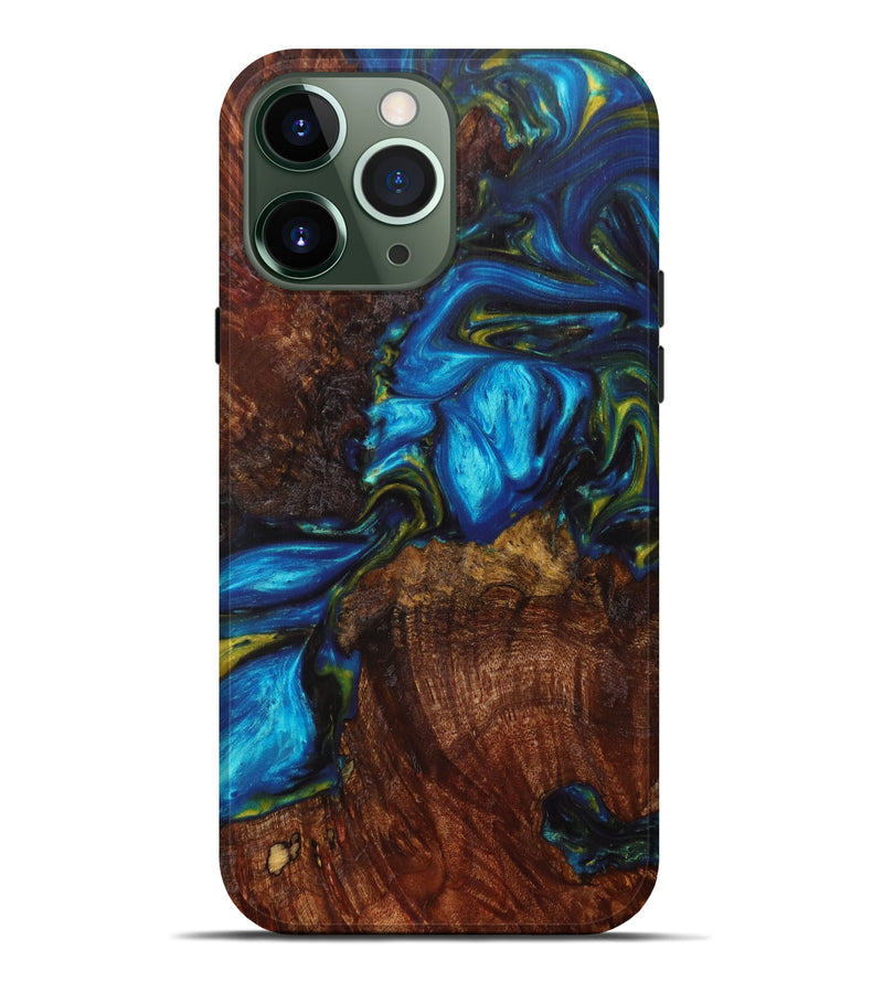 iPhone 13 Pro Max Wood+Resin Live Edge Phone Case - Bodie (Artist Pick, 611195)