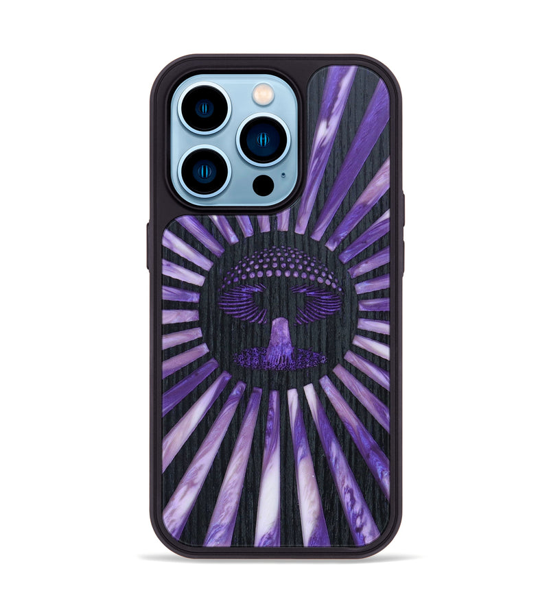 iPhone 14 Pro Wood+Resin Phone Case - Catherine (Retro, 634741)