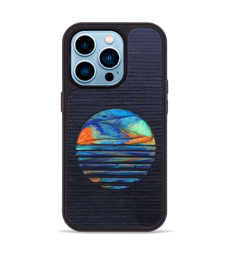 iPhone 14 Pro Wood+Resin Phone Case - Finnegan (Retro, 634805)