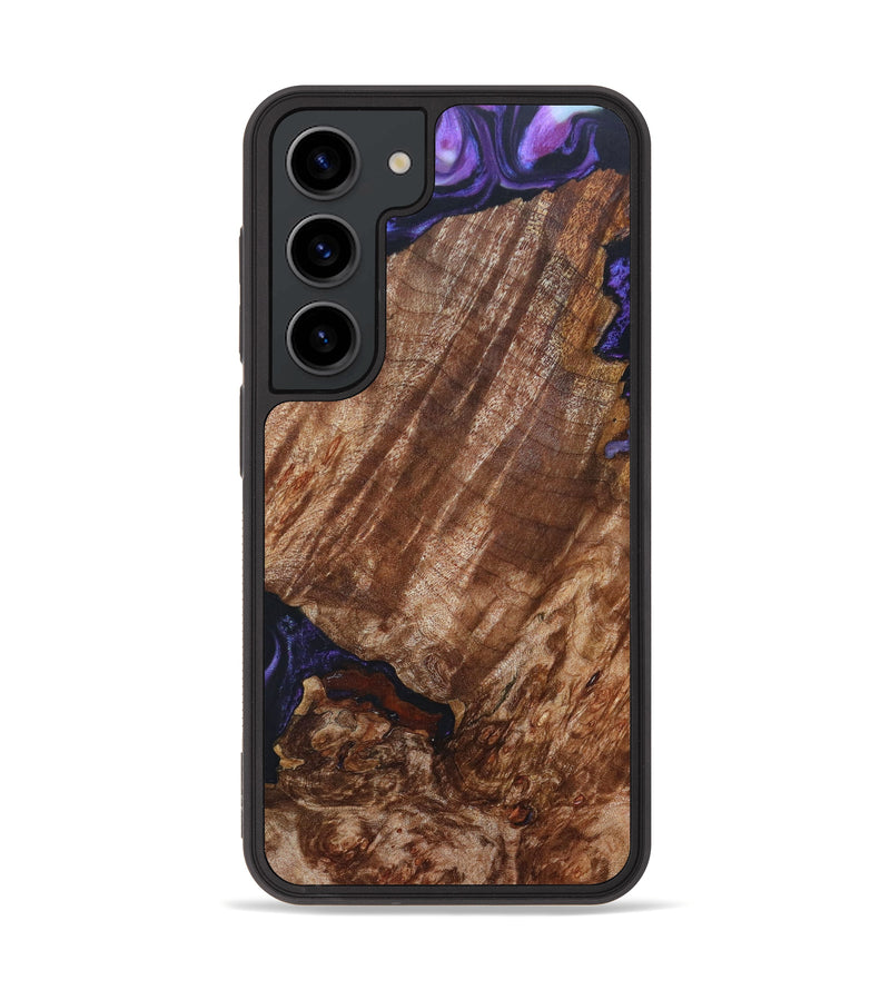 Galaxy S23 Wood+Resin Phone Case - Bowie (Purple, 630087)