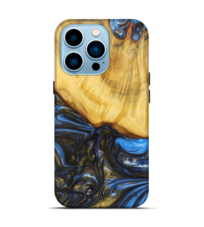 iPhone 14 Pro Wood+Resin Live Edge Phone Case - Jordyn (Artist Pick, 639674)