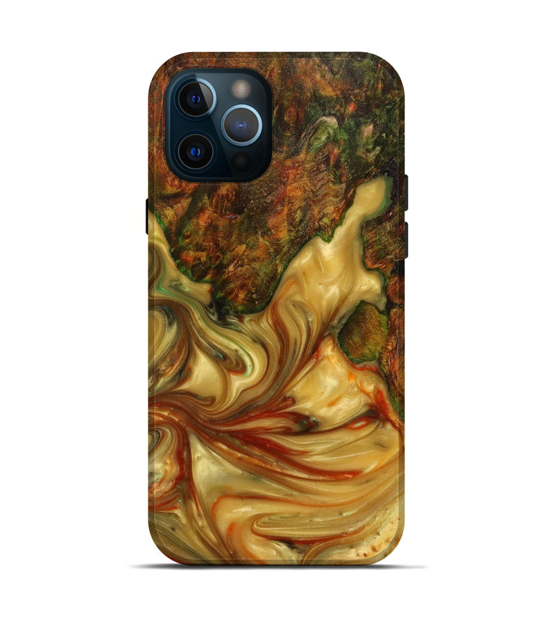 iPhone 12 Pro Wood+Resin Live Edge Phone Case - Joy (Artist Pick, 642252)