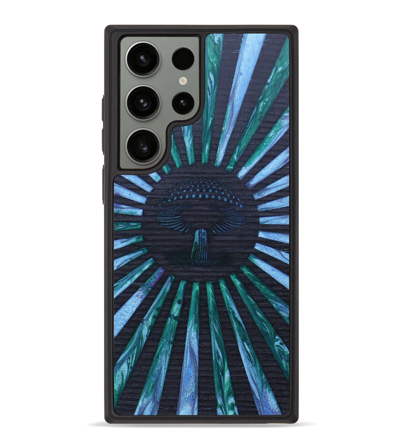 Galaxy S23 Ultra Wood+Resin Phone Case - Larry (Retro, 634518)