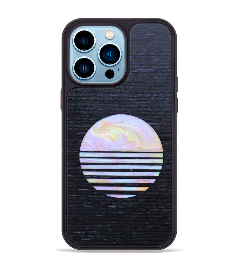 iPhone 14 Pro Max Wood+Resin Phone Case - Zoe (Retro, 634737)