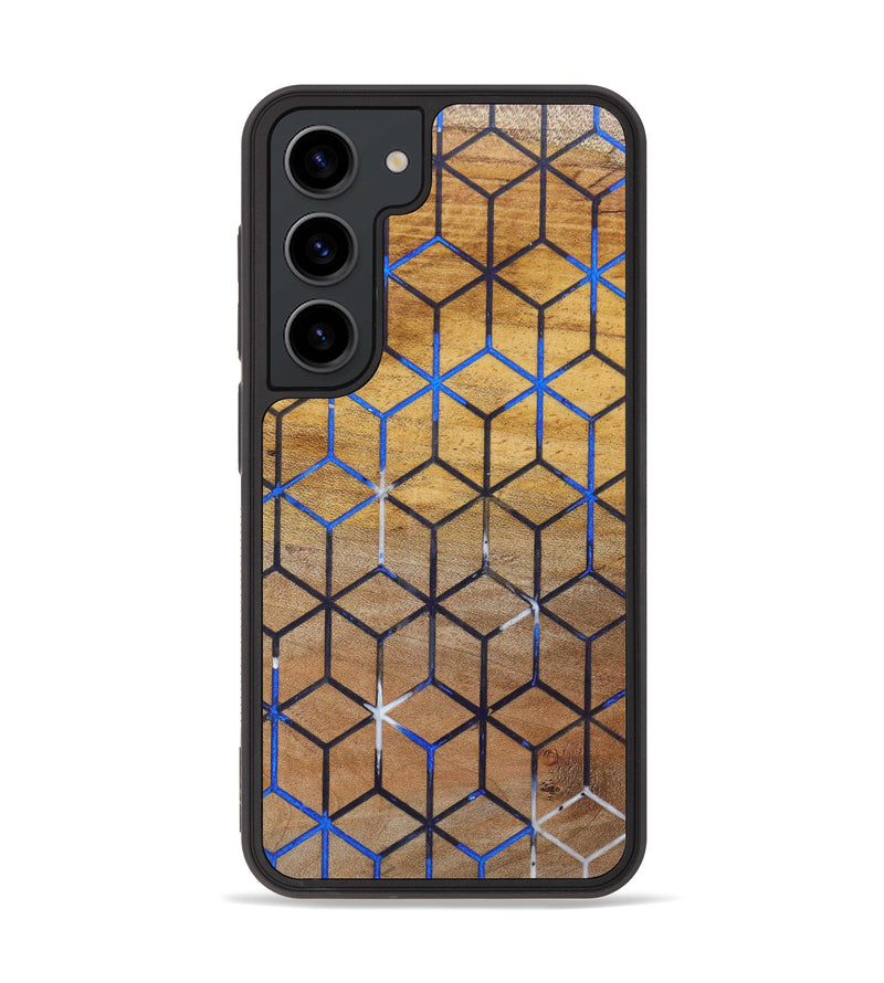 Galaxy S23 Wood+Resin Phone Case - Tyron (Pattern, 625263)