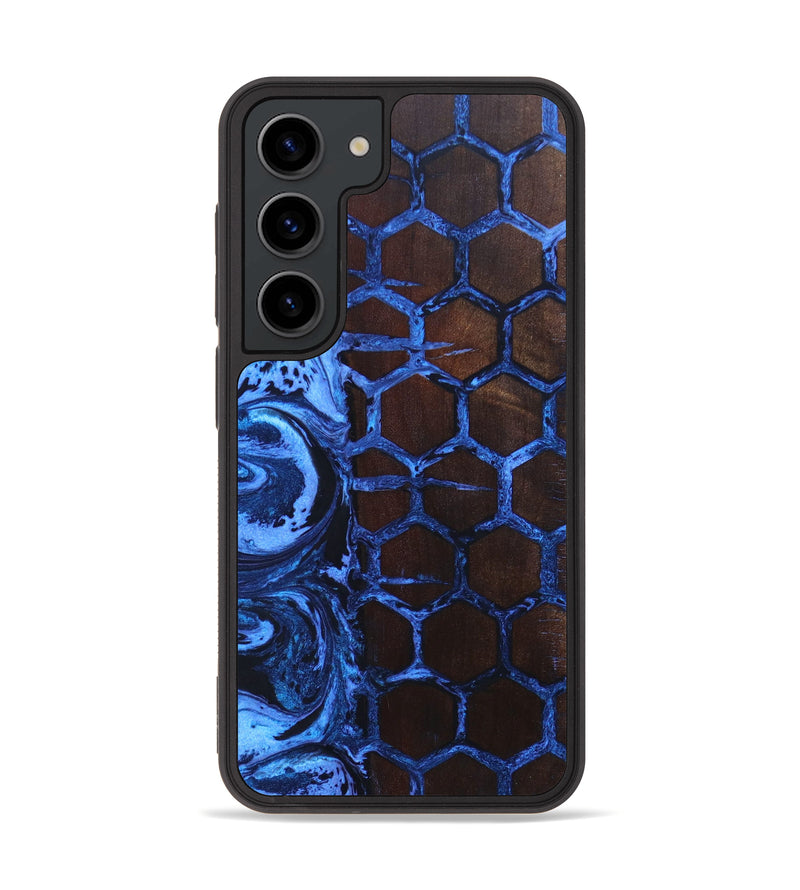 Galaxy S23 Wood+Resin Phone Case - Tina (Pattern, 636982)