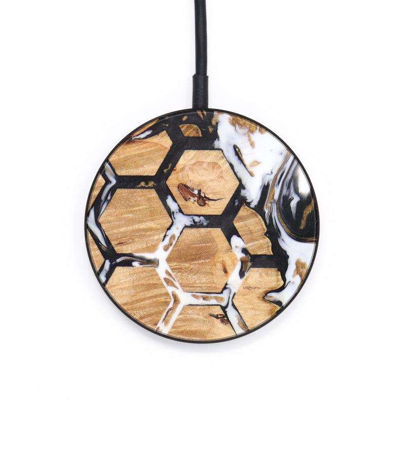 Circle Wood+Resin Wireless Charger - Jacqueline (Pattern, 636095)