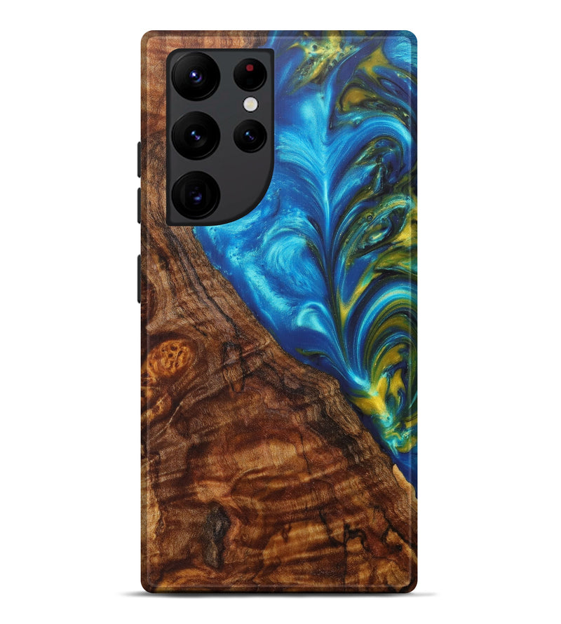 Galaxy S22 Ultra Wood+Resin Live Edge Phone Case - Jun (Artist Pick, 605631)