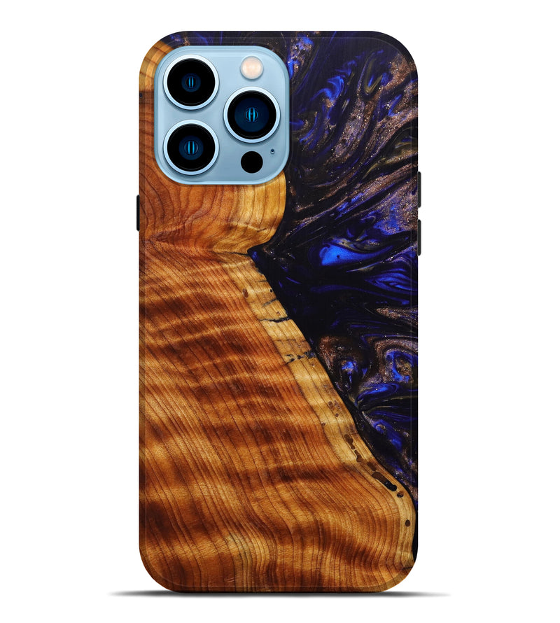 iPhone 14 Pro Max Wood+Resin Live Edge Phone Case - Iva (Artist Pick, 630861)