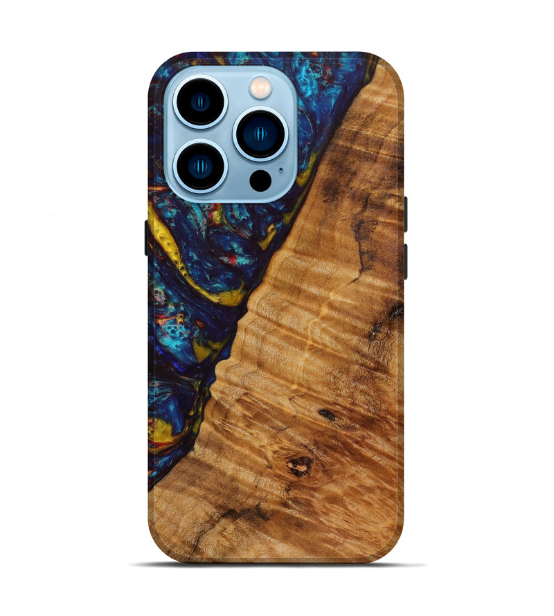 iPhone 14 Pro Wood+Resin Live Edge Phone Case - Merrill (Artist Pick, 610813)