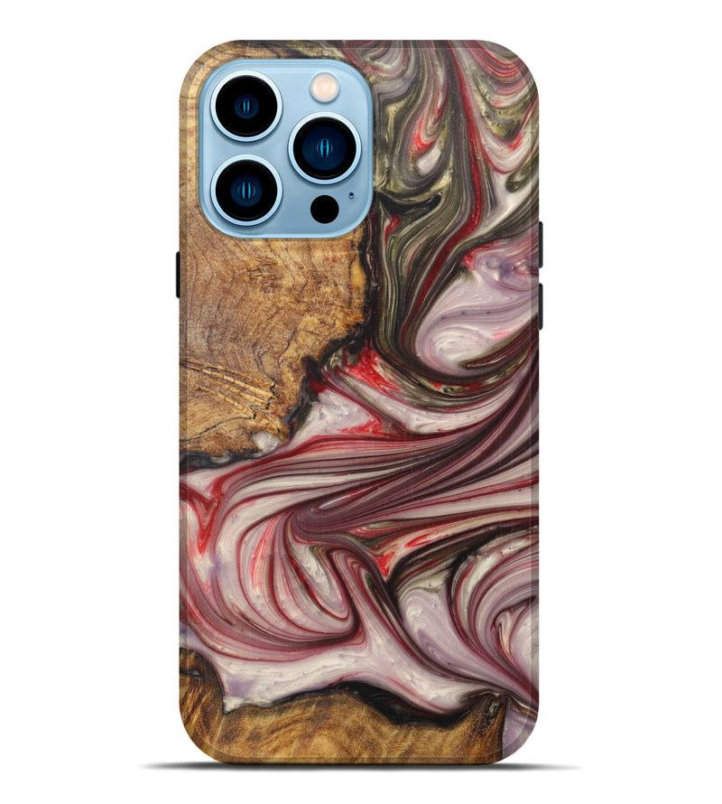 iPhone 14 Pro Max Wood+Resin Live Edge Phone Case - Juana (Artist Pick, 615864)