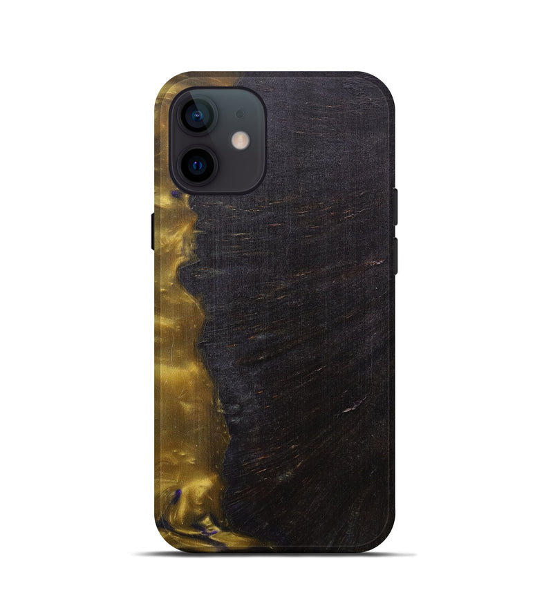 iPhone 12 mini Wood+Resin Live Edge Phone Case - Livvy (Metallic, 594903)