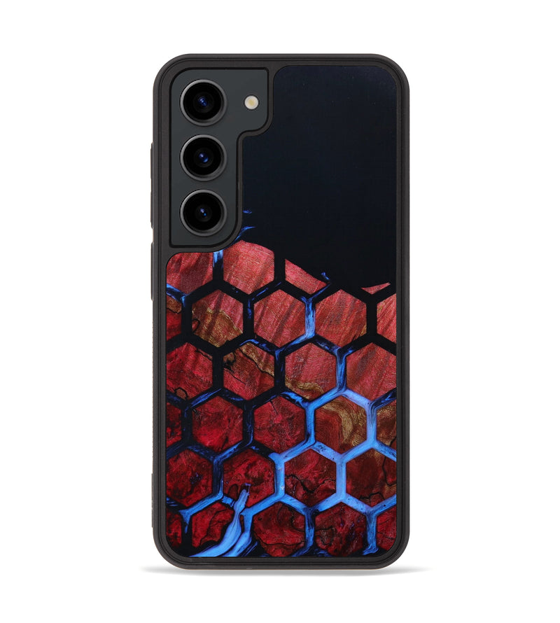 Galaxy S23 Wood+Resin Phone Case - Loretta (Pattern, 646661)