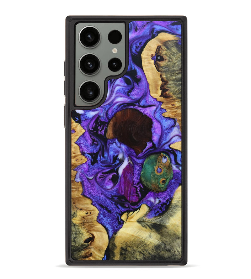 Galaxy S23 Ultra Wood+Resin Phone Case - Clementine (Mosaic, 631060)