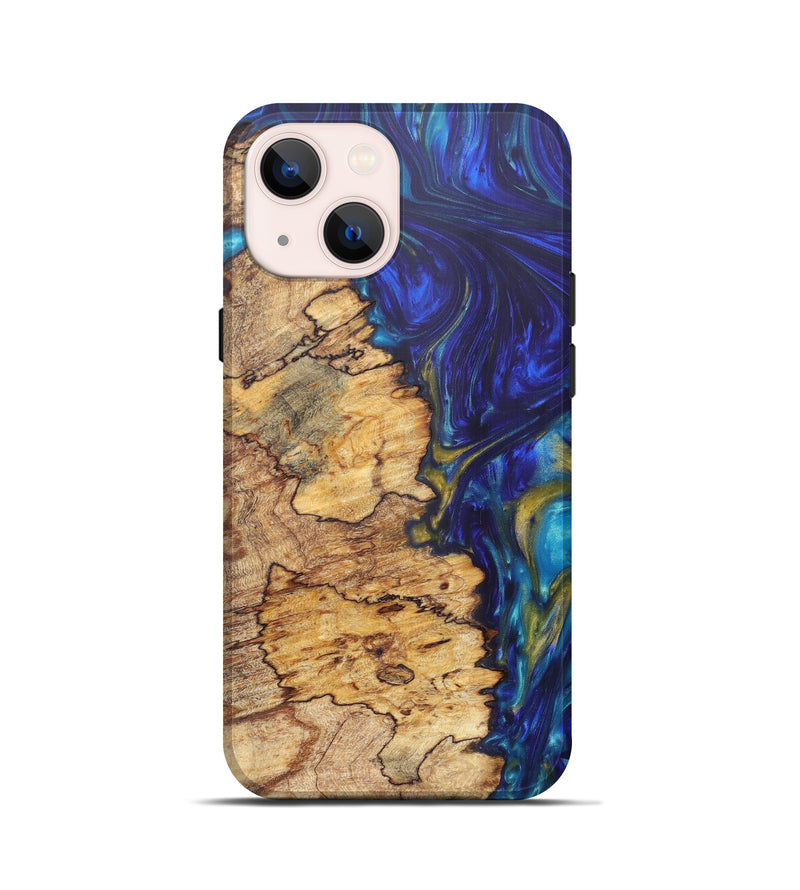 iPhone 13 mini Wood+Resin Live Edge Phone Case - Myrlene (Artist Pick, 607260)