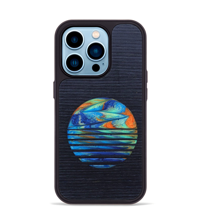 iPhone 14 Pro Wood+Resin Phone Case - Kellan (Retro, 634789)