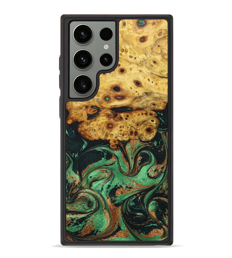 Galaxy S23 Ultra Wood+Resin Phone Case - Lawson (Green, 638361)