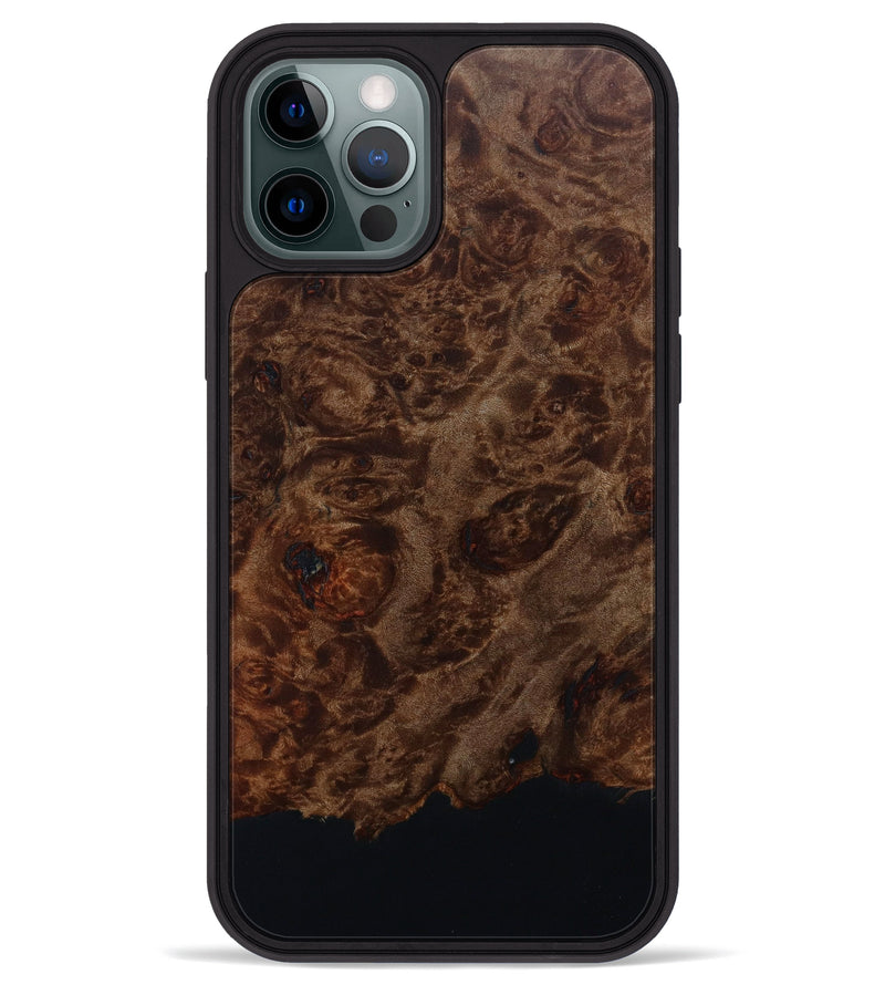 iPhone 12 Pro Max Wood+Resin Phone Case - Dick (Wood Burl, 643571)