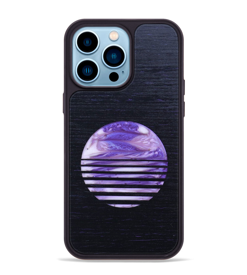 iPhone 14 Pro Max Wood+Resin Phone Case - Alivia (Retro, 634846)