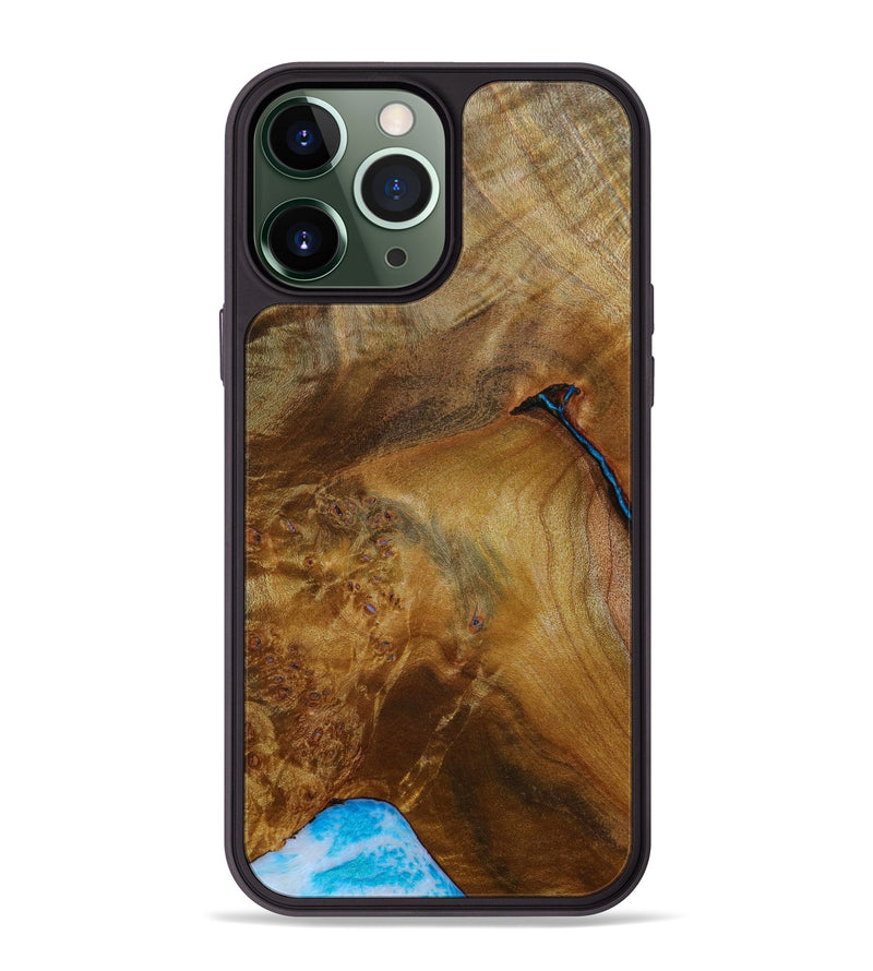 iPhone 13 Pro Max Wood+Resin Phone Case - Fabian (Wood Burl, 646577)