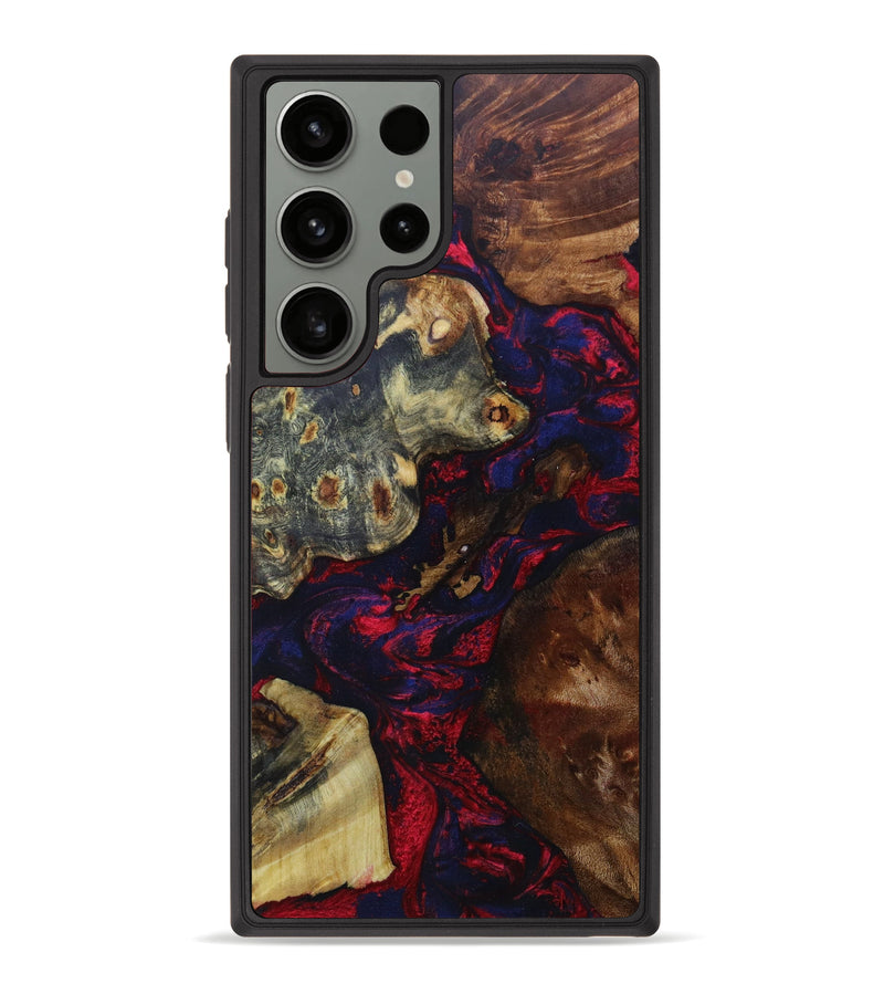 Galaxy S23 Ultra Wood+Resin Phone Case - Taja (Mosaic, 623045)