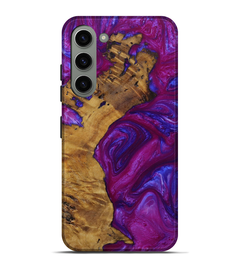Galaxy S23 Plus Wood+Resin Live Edge Phone Case - Chloe (Purple, 642612)
