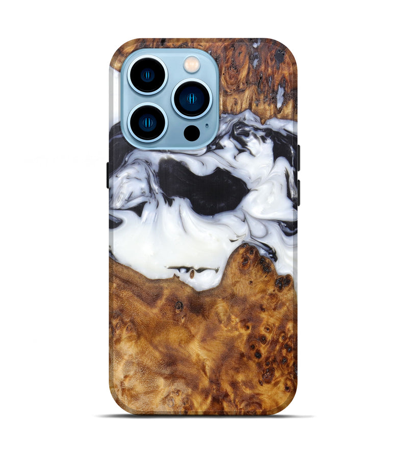 iPhone 14 Pro Wood+Resin Live Edge Phone Case - Gilbertine (Artist Pick, 607232)