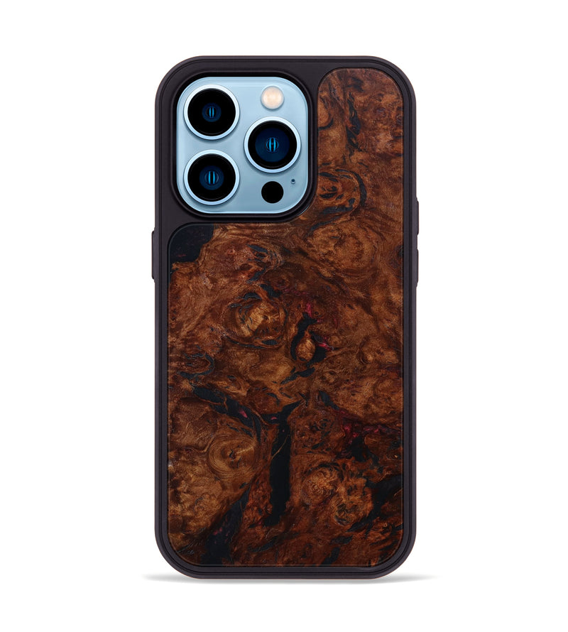 iPhone 14 Pro Wood+Resin Phone Case - Beulah (Wood Burl, 643575)