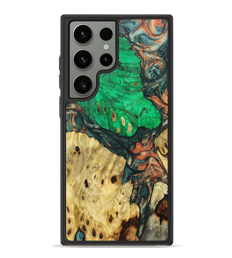 Galaxy S23 Ultra Wood+Resin Phone Case - Briar (Mosaic, 630667)