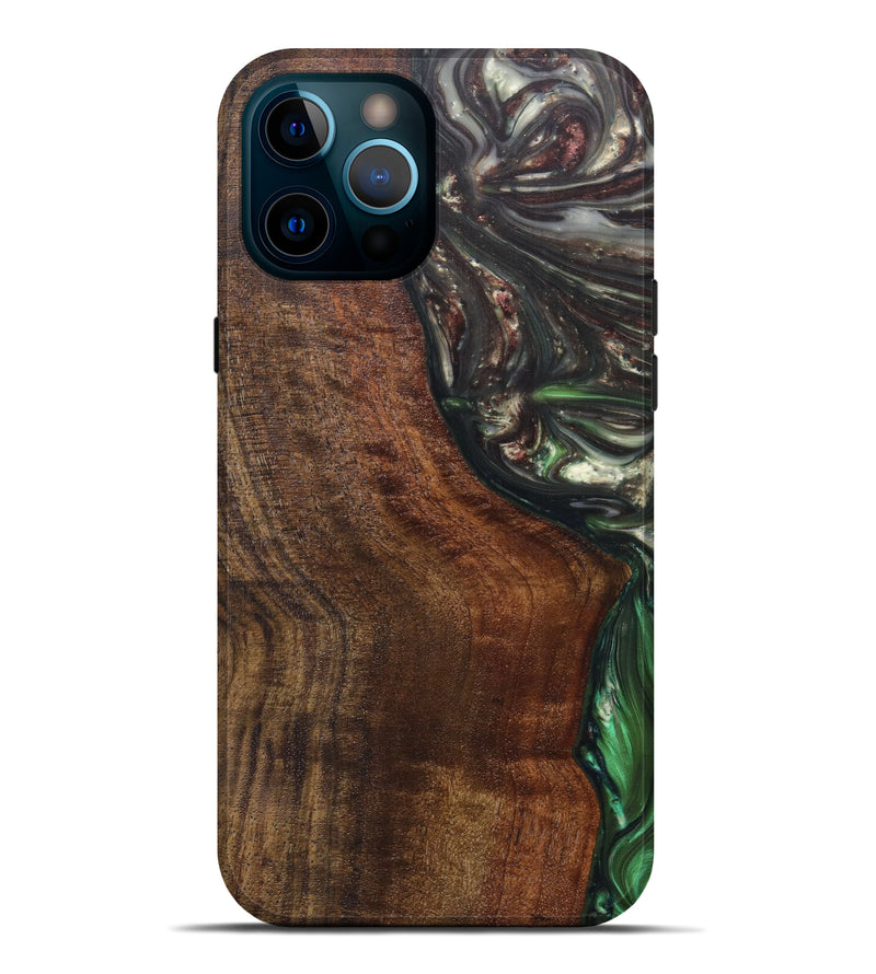 iPhone 12 Pro Max Wood+Resin Live Edge Phone Case - Vipi (Metallic, 607131)
