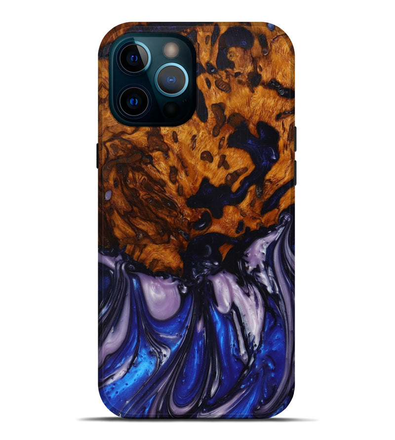 iPhone 12 Pro Max Wood+Resin Live Edge Phone Case - Yousef (Artist Pick, 610658)
