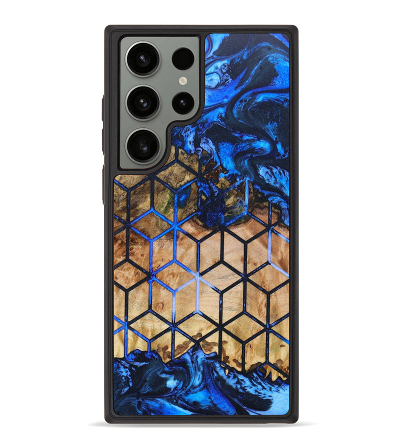 Galaxy S23 Ultra Wood+Resin Phone Case - Jaimie (Pattern, 631461)