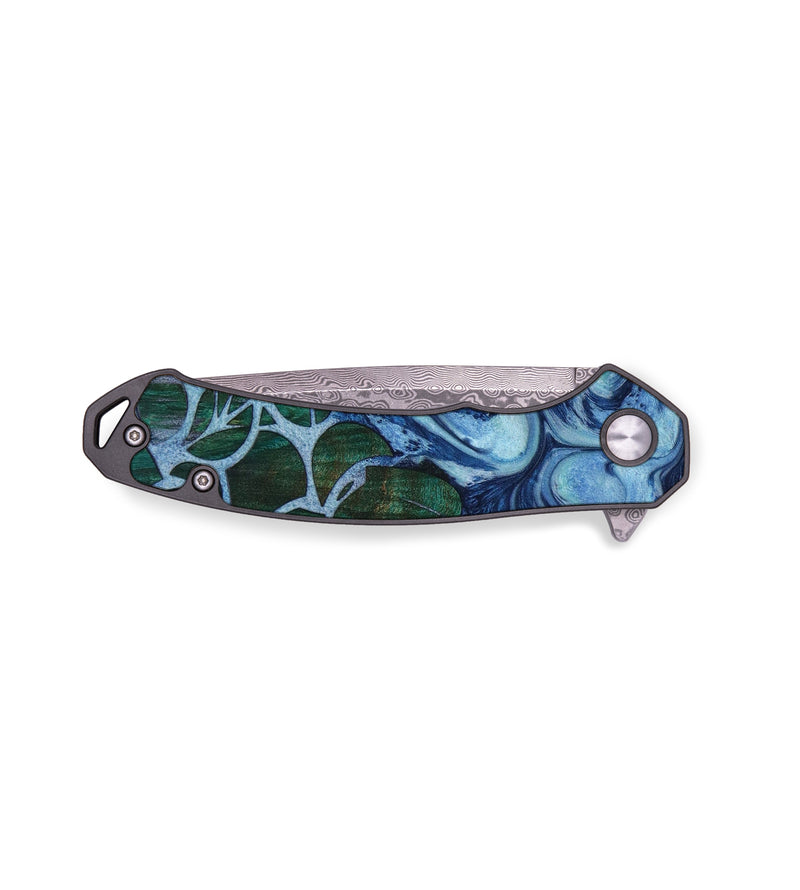 EDC Wood+Resin Pocket Knife - Mabel (Spring, 643954)