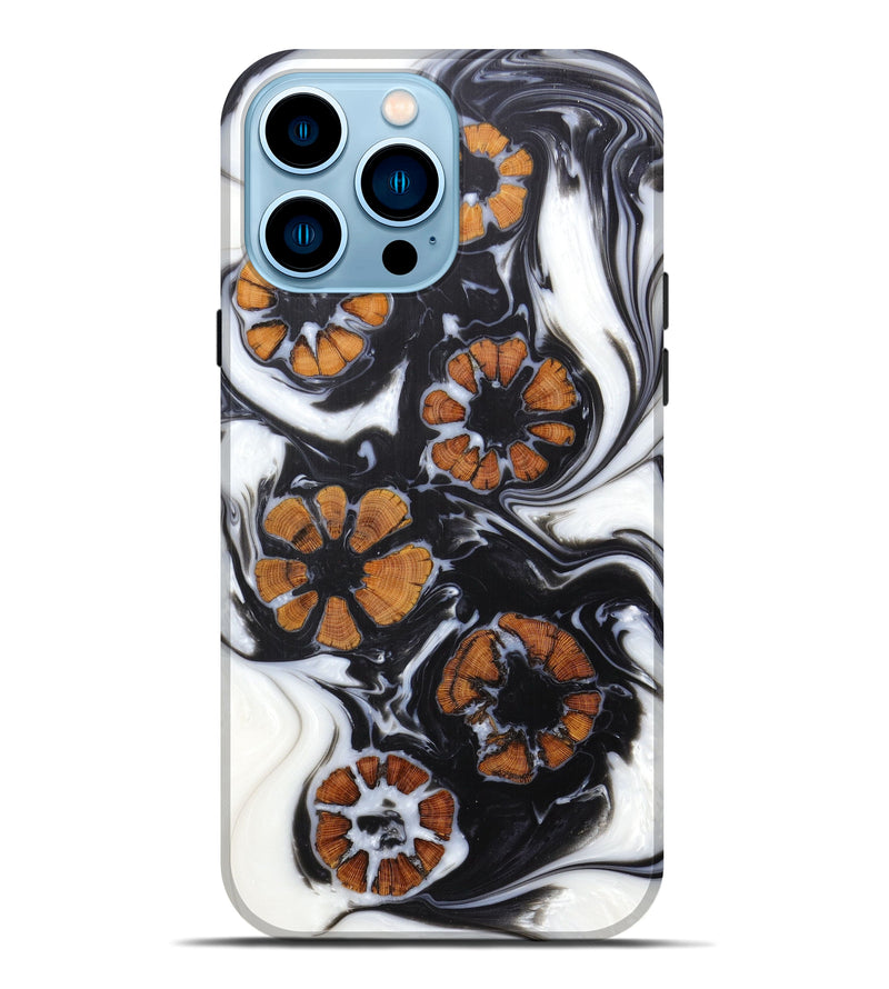 iPhone 14 Pro Max Wood+Resin Live Edge Phone Case - Panos (Artist Pick, 605706)