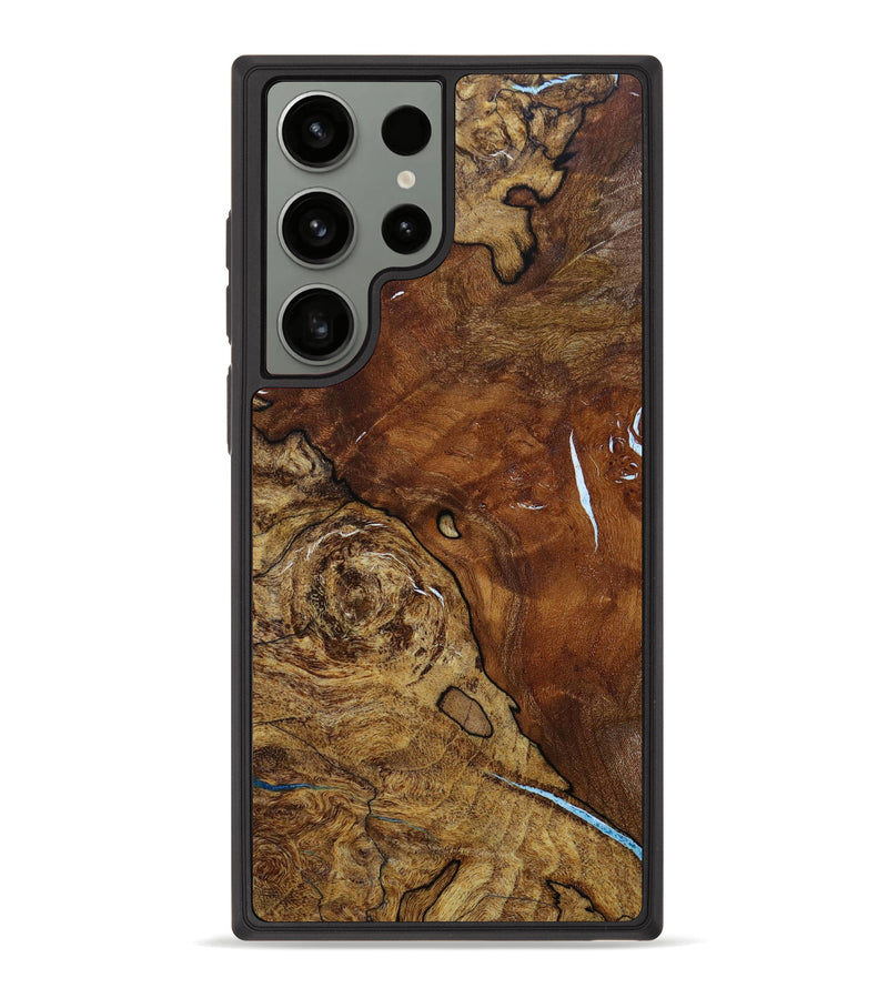Galaxy S23 Ultra Wood+Resin Phone Case - Isaac (Wood Burl, 646751)