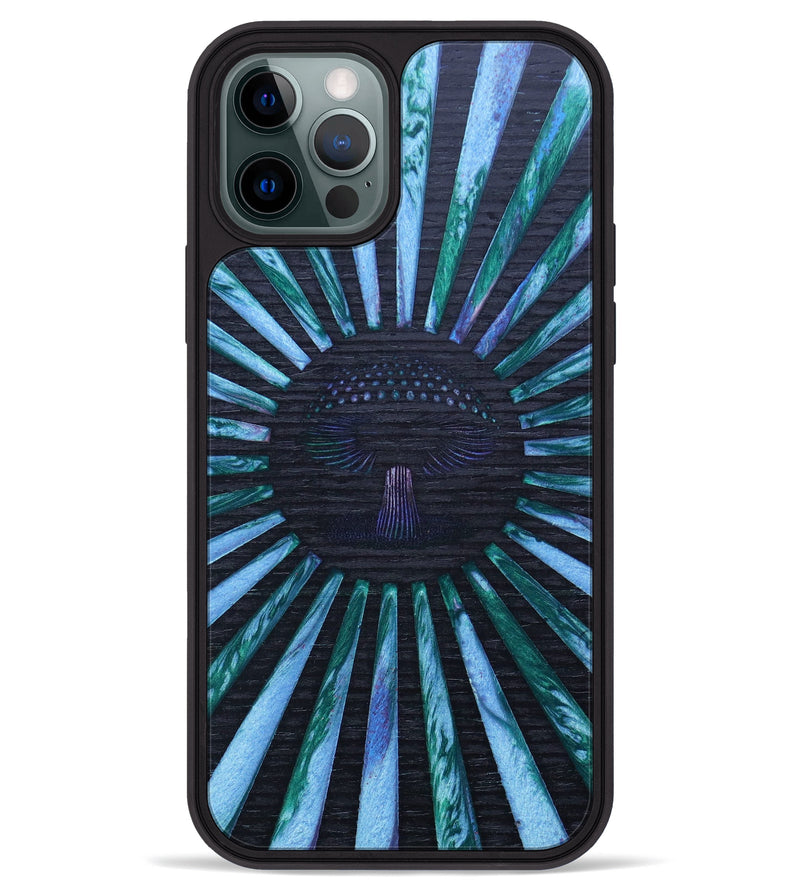 iPhone 12 Pro Max Wood+Resin Phone Case - Marlee (Retro, 634780)