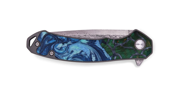 EDC Wood+Resin Pocket Knife - Hector (Spring, 643957)