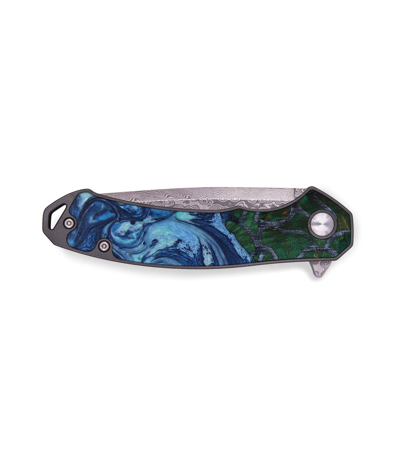 EDC Wood+Resin Pocket Knife - Hector (Spring, 643957)