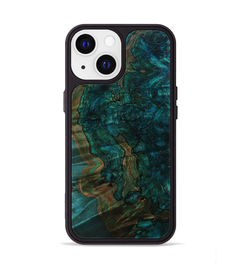 iPhone 13 Wood+Resin Phone Case - Cedric (Wood Burl, 647372)