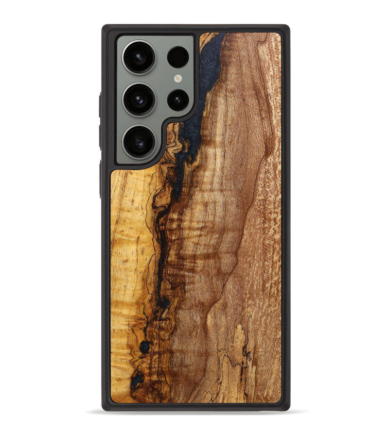 Galaxy S23 Ultra Wood+Resin Phone Case - Rickie (Maple Burl, 638569)