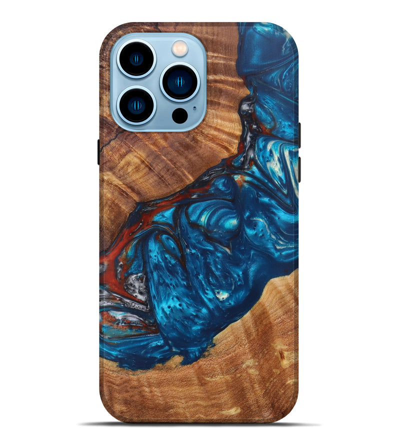 iPhone 14 Pro Max Wood+Resin Live Edge Phone Case - Nixon (Artist Pick, 611139)