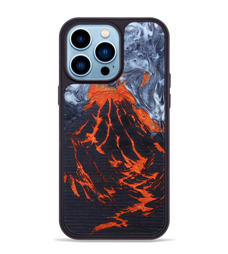 iPhone 14 Pro Max Wood+Resin Phone Case - Kinslee (Lava, 626318)