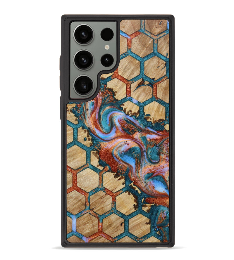 Galaxy S23 Ultra Wood+Resin Phone Case - Thelma (Pattern, 621774)