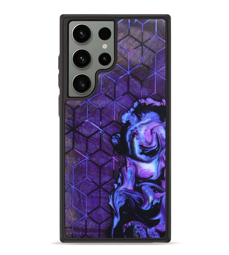Galaxy S23 Ultra Wood+Resin Phone Case - Reagan (Pattern, 630899)
