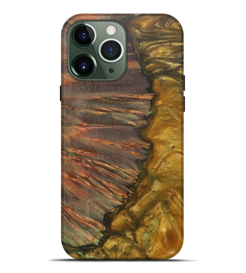 iPhone 13 Pro Max Wood+Resin Live Edge Phone Case - Elfrida (Metallic, 596346)
