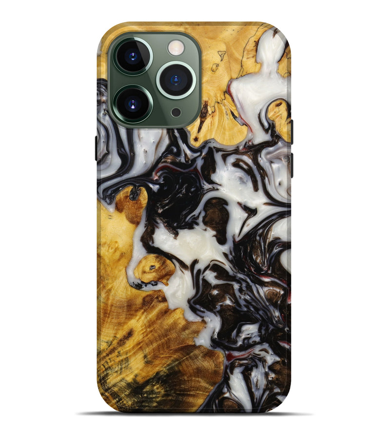 iPhone 13 Pro Max Wood+Resin Live Edge Phone Case - Annabelle (Artist Pick, 641800)