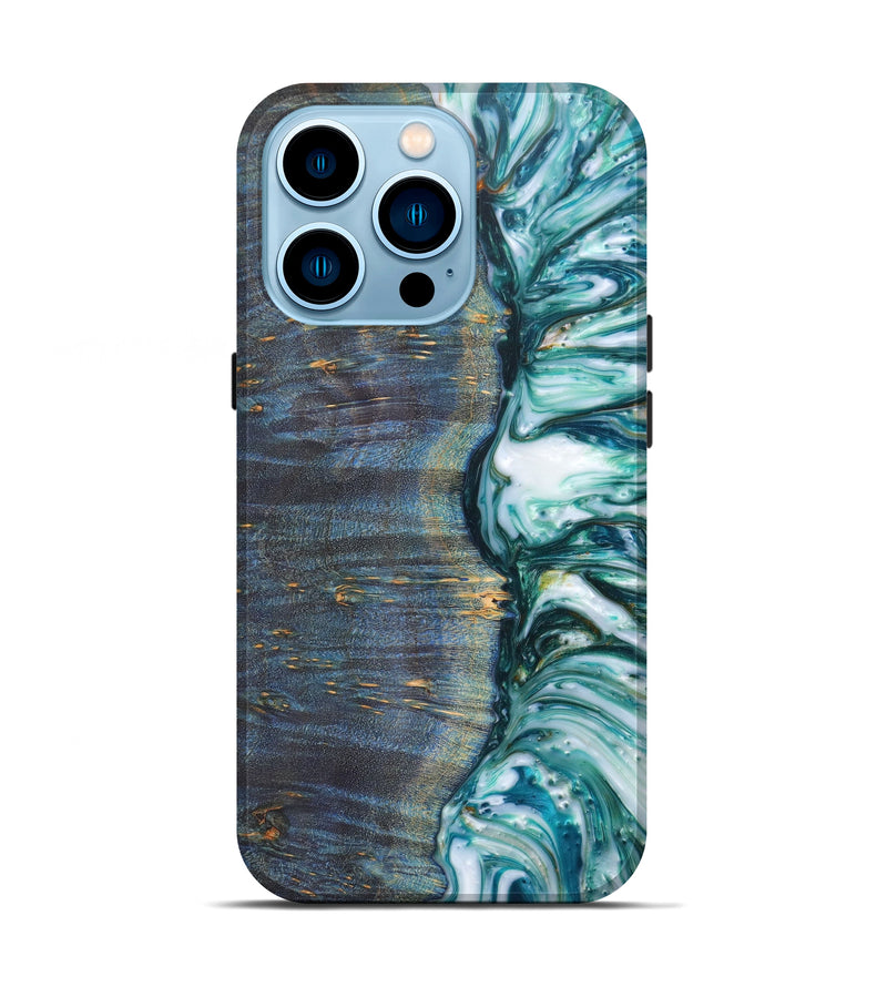 iPhone 14 Pro Wood+Resin Live Edge Phone Case - Maximiliano (Artist Pick, 616938)